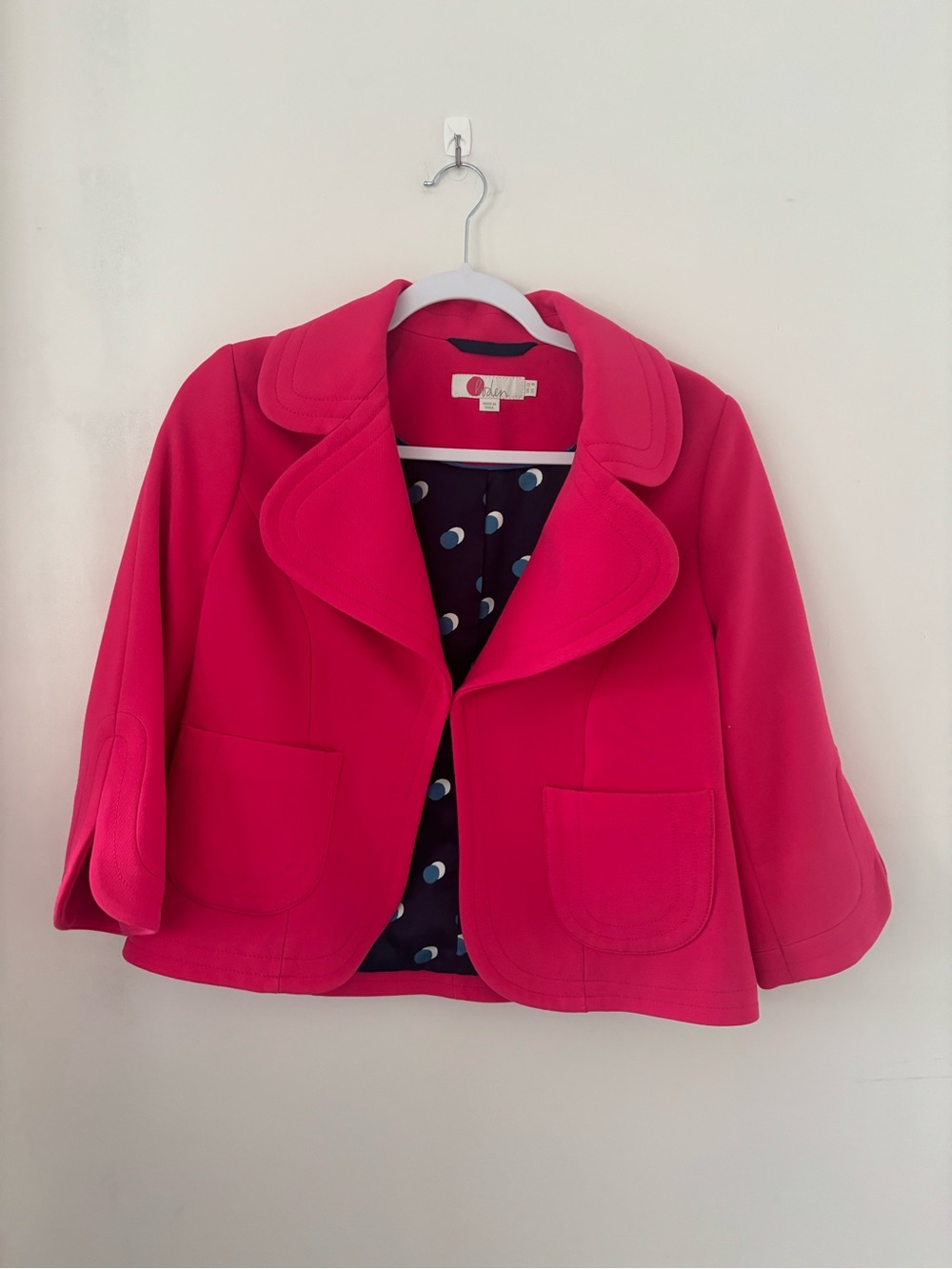 Boden 8 Hot Pink Blazer